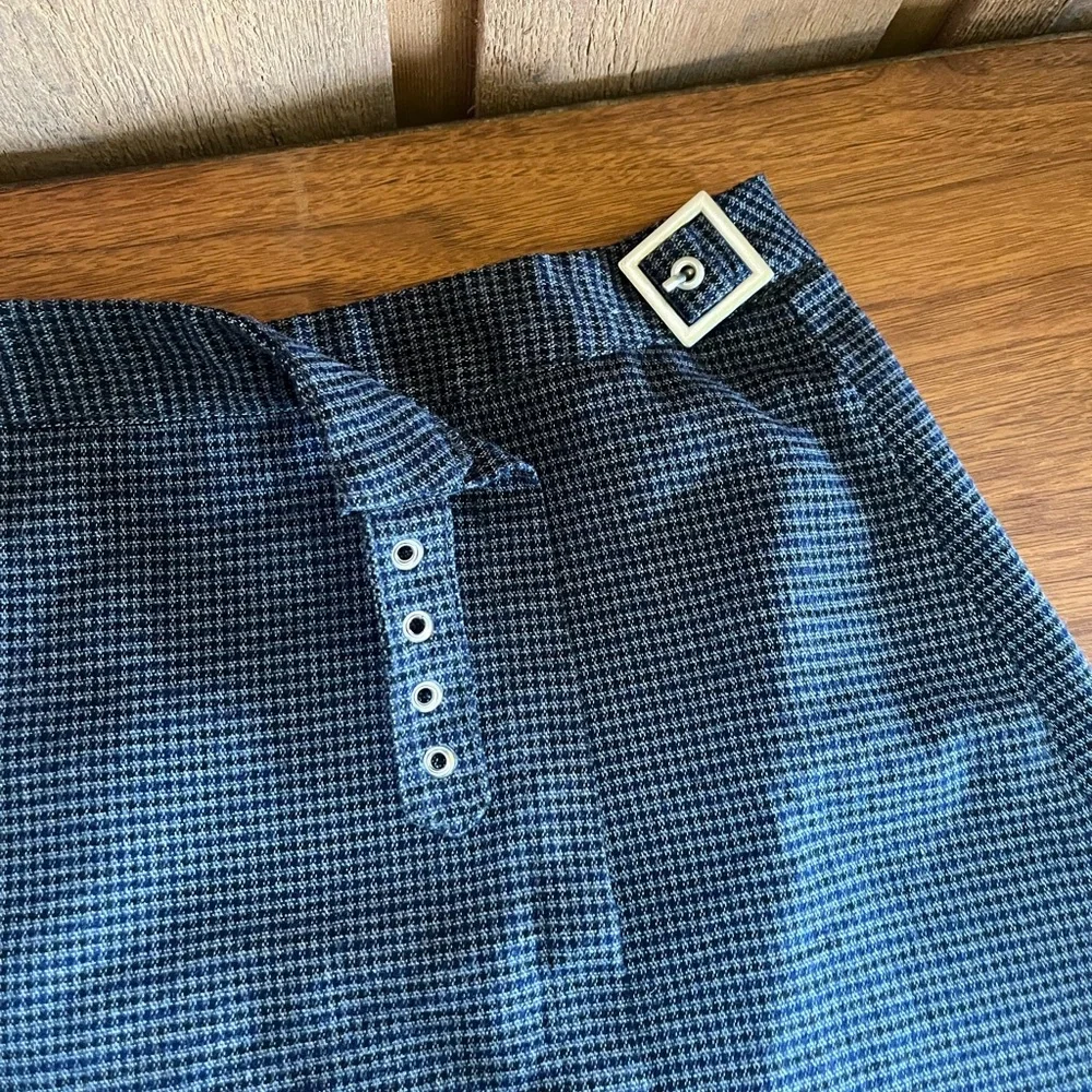 Brandy Melville plaid adjustable mini skirt - Picture 2 of 6